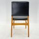 Set of 6 Leatherette & Wood Chairs, Czechoslovakia, 1960's