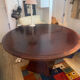 Solid wood dining table