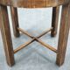 1930s Czech Art Deco Beechwood Stool with Bouclé Upholstery