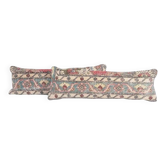 Set of 2 vintage Turkish cushion covers 30x89 cm