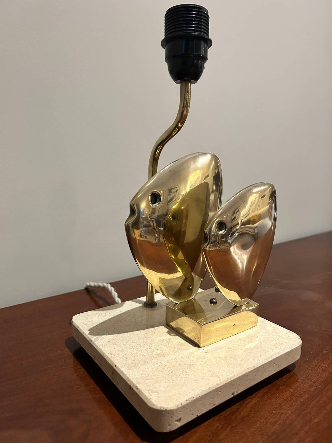 Brass fish lamp by somchai, hattakitkosol