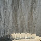 6 grands verres à orangeade en verre
