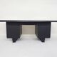 Bureau exécutif en bois noir, années 1960