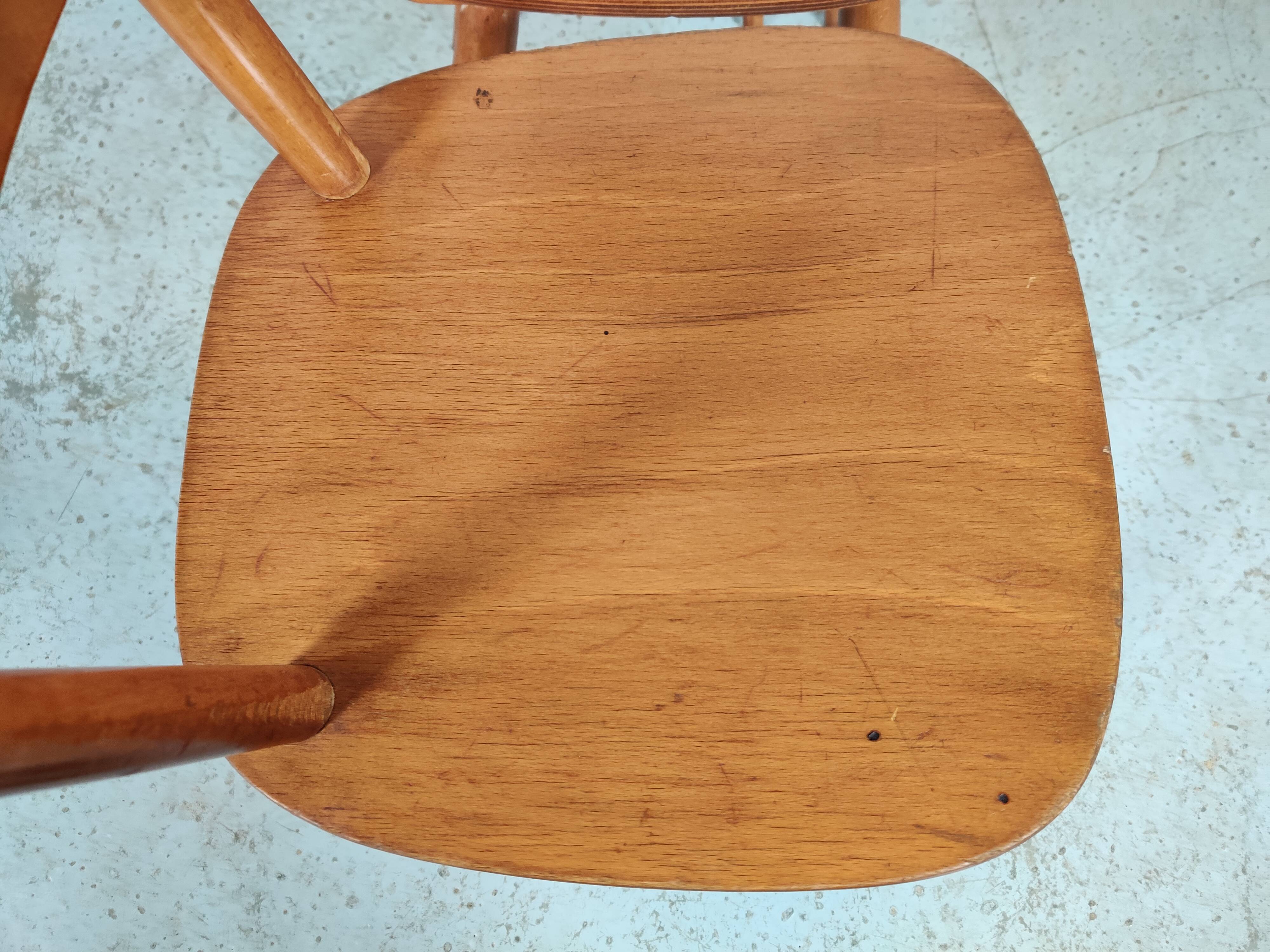 8 vintage bistro chairs 60s