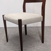 Set of 4 Scandinavian style teak chairs, France circa 1970.