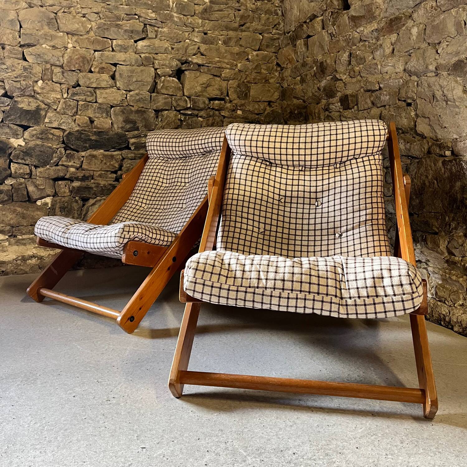 Pair of Kon Tiki armchairs by Gillis Lundgren for Ikea