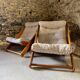Pair of Kon Tiki armchairs by Gillis Lundgren for Ikea