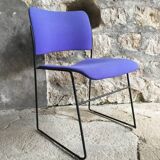 Howe 40/4 Blue Stacking Chair by David Rowland