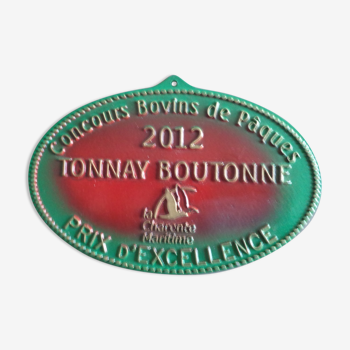 Charente maritime agricultural competition plate