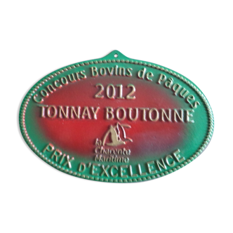 Plaque de concours agricole Charente maritime