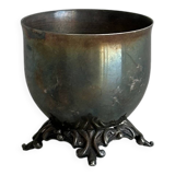 Small vintage metal egg cup