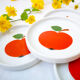 Set de 4 dessous de verre en porcelaine Seltmann Weiden Bavaria / Modèle "Patricia" / Pommes rouges