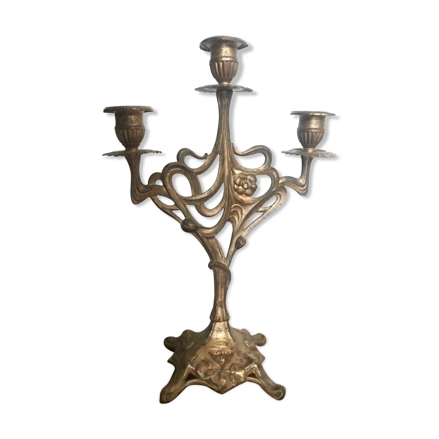 Chandelier Art Nouveau three fires