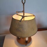 Ancienne lampe de bureau bouillotte métal