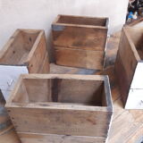 Lot de 8 tiroirs d'atelier avec poignées en bronze