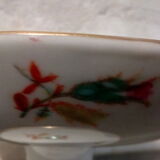 White porcelain &  flowers compotier