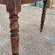Oval Burgundy Farm Table in solid oak 19th