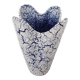 Vase tulipe bleu et blanc
