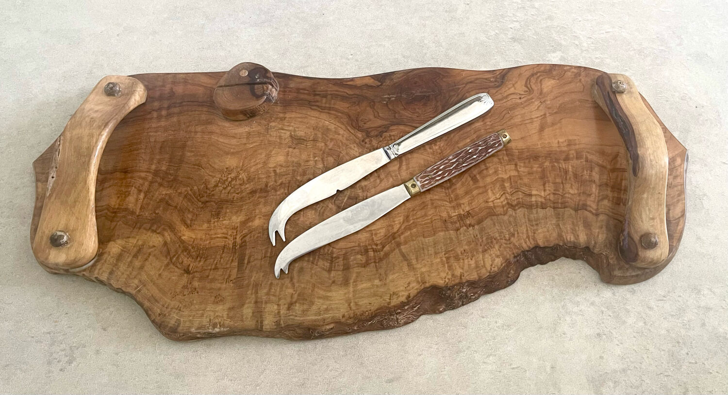 Wooden cheese platter