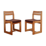 Pair of chairs sleigh Maison Regain