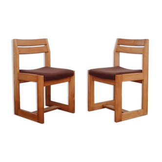 Pair of chairs sleigh Maison Regain