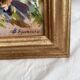 Oil painting on canvas mounted on cardboard, dimensions: 28x33 cm-