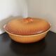 Enamelled ceramic terrine cocotte