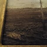 Oil painting on marine panel