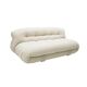 Mid-Century Modern Tobia Scarpa White Bouclé Wool Soriana Italian Sofa, 196