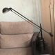 Lampe architecte métal noire vintage à bascule double contrepoids