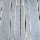 Old wooden trunk with interior compartments