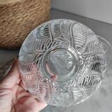 Cut glass bowls with foliage patterns