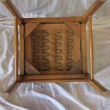 Set of 4 Scandinavian chairs in black faux leather