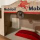 Majolu mobiloil wooden garage with elevator and lighting