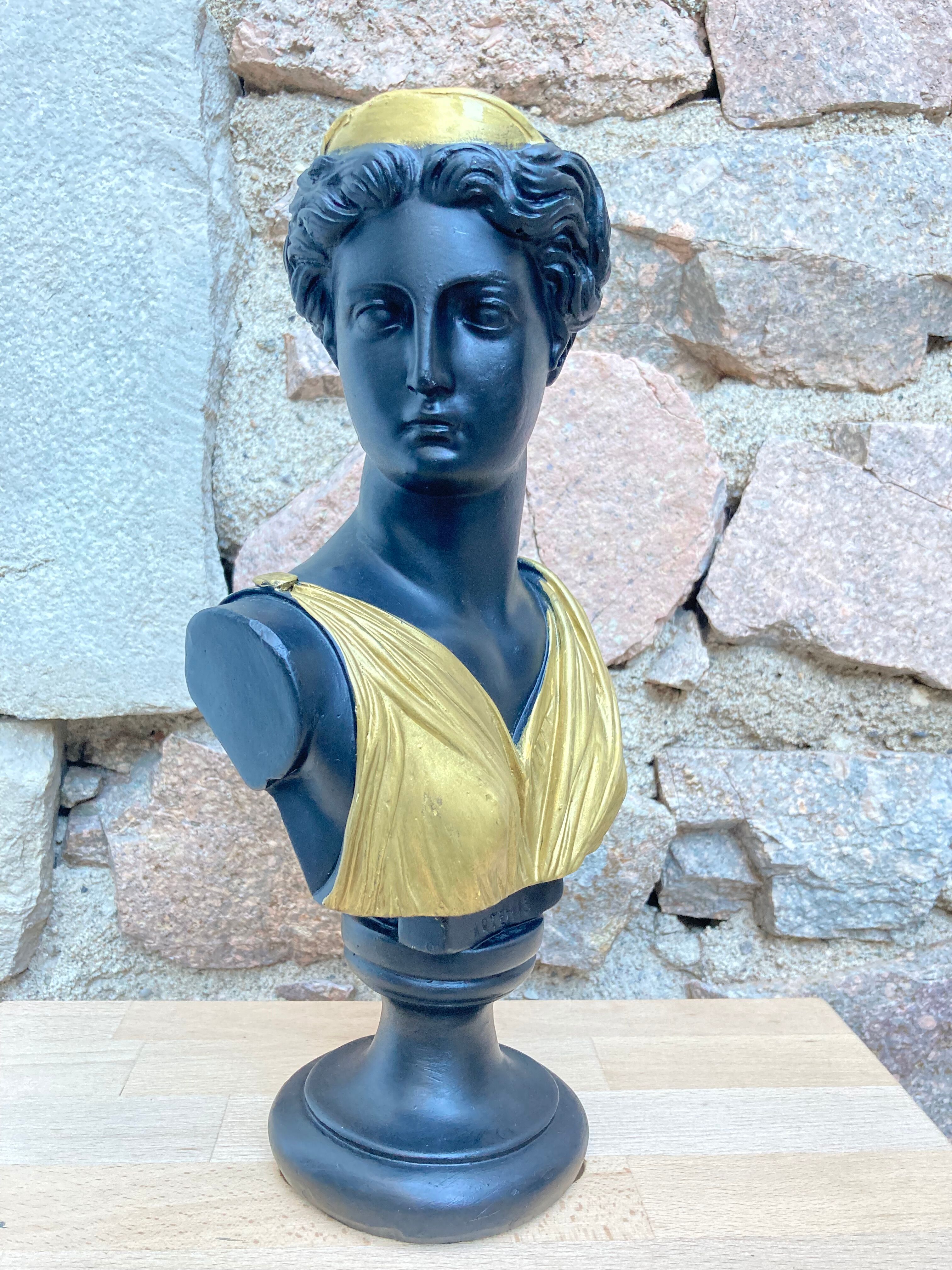 Black and gold Artemis bust