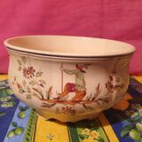 Old earthenware salad bowl Longchamp Moustiers