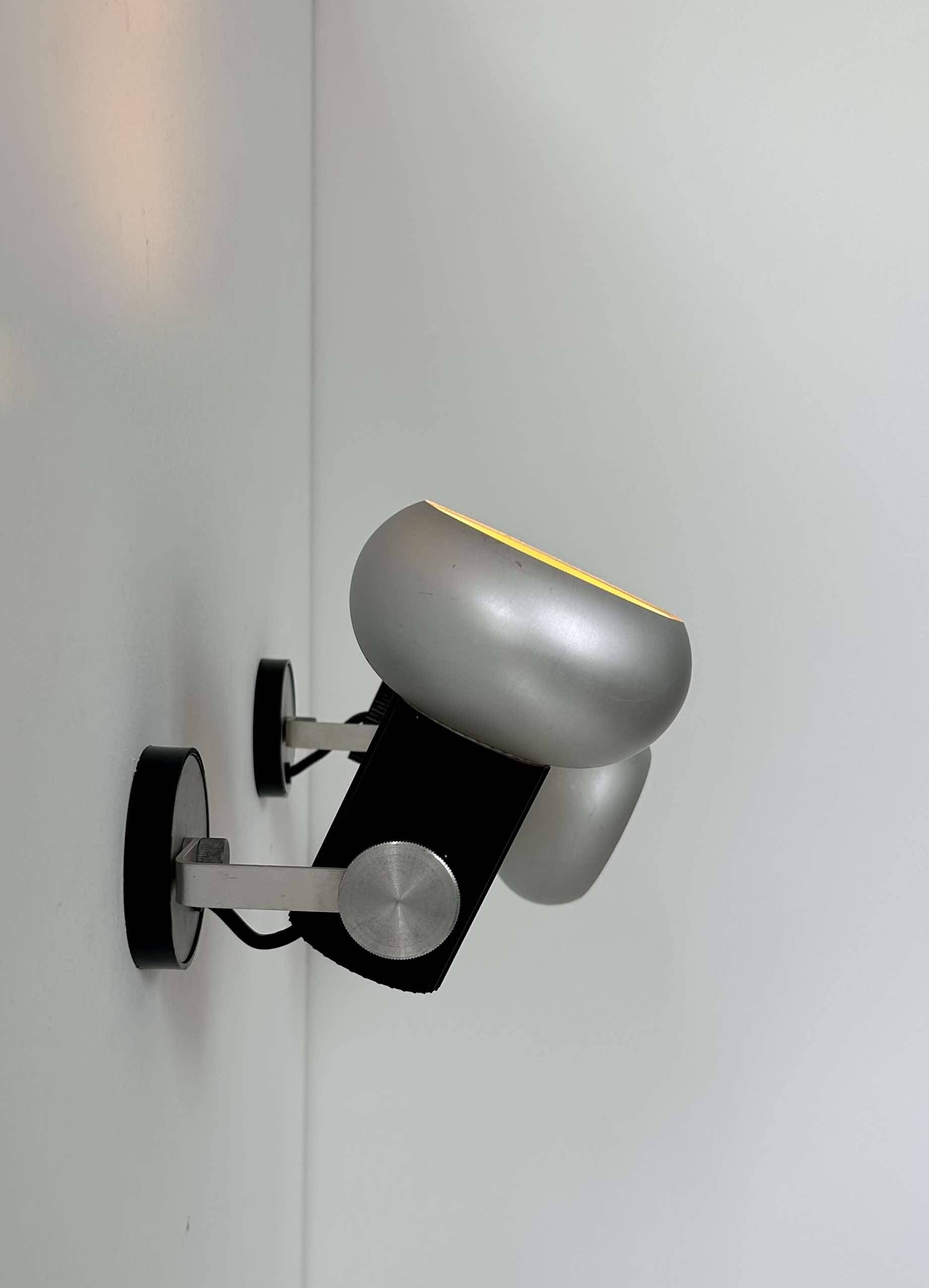 Pair of vintage adjustable wall lights, France 1970