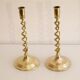 Pair of vintage 1960 brass candle holders
