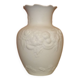 Biscuit porcelain vase by M. Frey