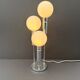 Opaline and chrome lamp, Italy 1970