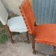 Wooden and upholstered chairs