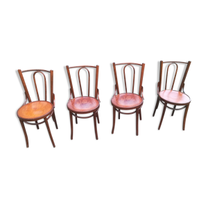 Lot de 4 chaises bistrot Art déco