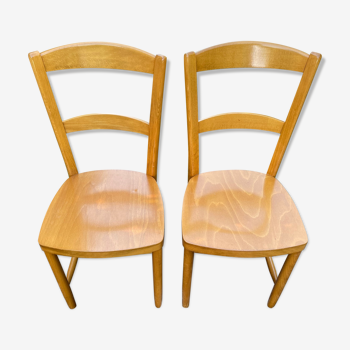 Pair of baumann bistro chairs