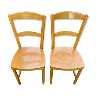 Pair of Baumann bistro chairs