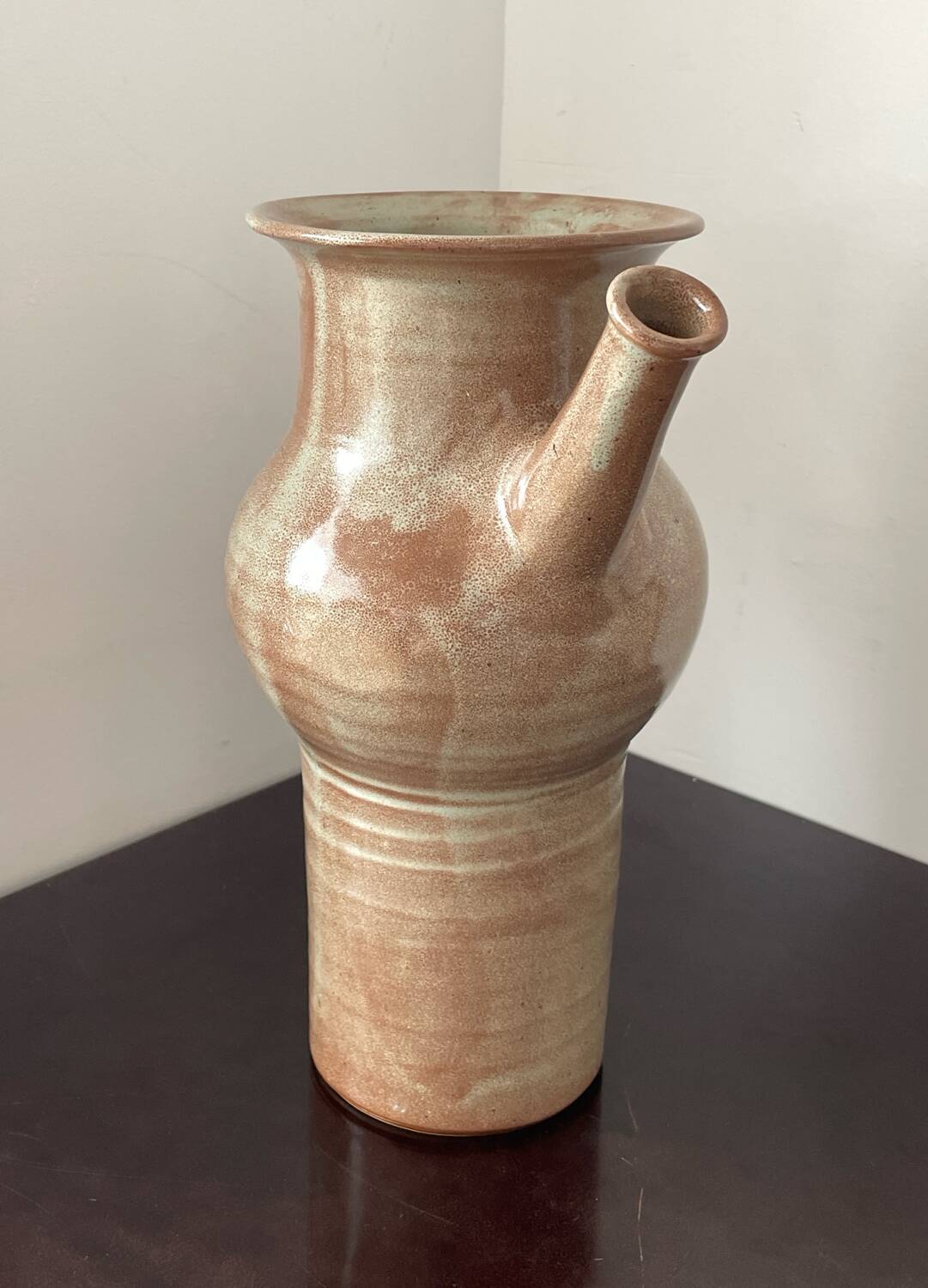 Glazed stoneware jug vase – Dieulefit vintage