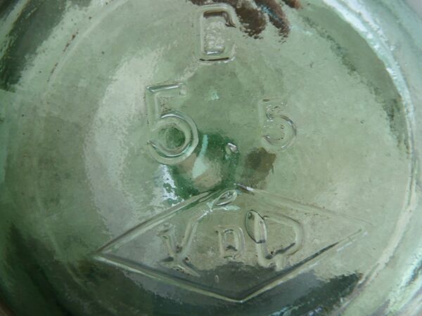 Dame Jeanne VOD en verre vert avec son bouchon 6l