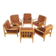 Mid-Century Armchairs from Jitona Soběslav, Czech, 1960s, Set of 6