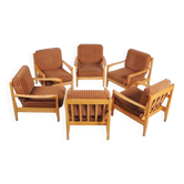 Fauteuils Mid-Century de Jitona Soběslav, République tchèque, années 1960, ensemble de 6