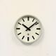 Grey Industrial Wall Clock from TN, 1960s