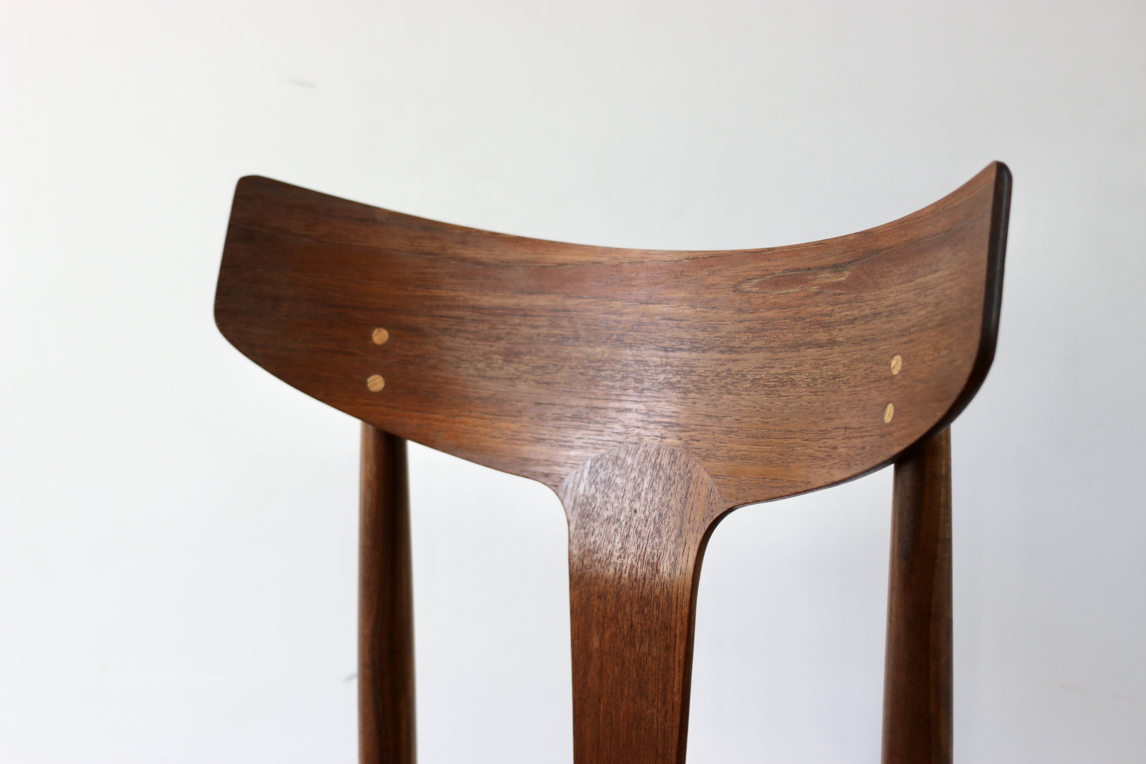 Set of 6 vintage Scandinavian teak chairs by Samcom, 1960